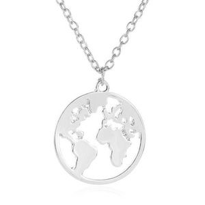 END OF SUMMER CLEARANCE!NEW! Beautiful World Map Necklace